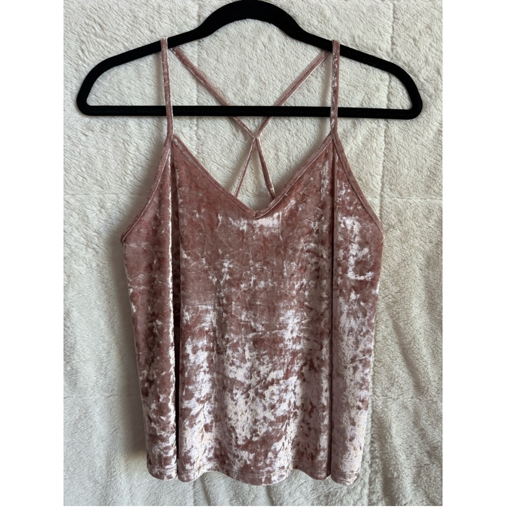 Blush Velvet Tank Top